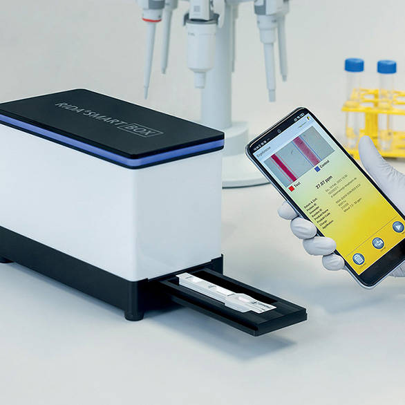 RIDA®SMART BOX -lukijalaite viljan hometoksiinien määrittämiseen